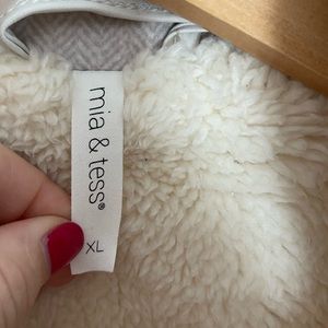 Mia & Tess Sherpa lined faux vest